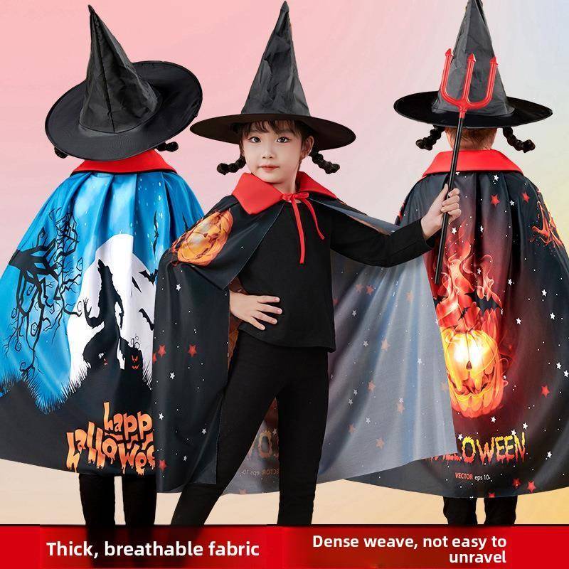 Ethnic Fashion Dress - Halloween Children's Performance Cloak Traditional Ethnic