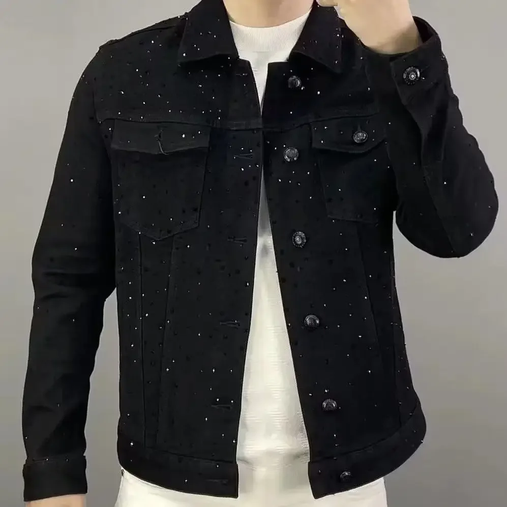 Haori Japanese Jacket - Jeans Coat for Men Button Casual