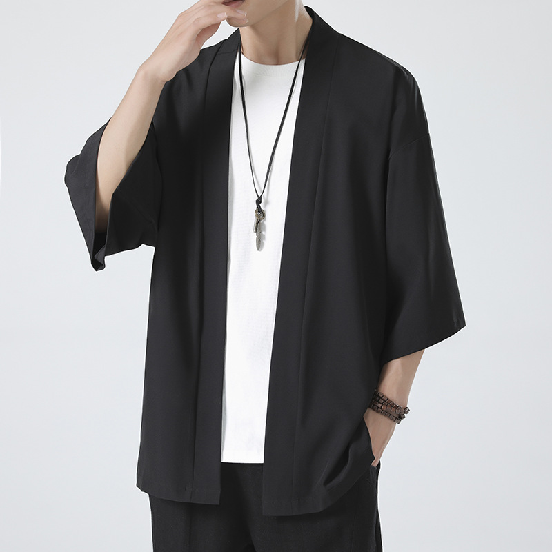 Haori Japanese Jacket - Hot Men's Lightweight Kimonos Traditional Japanese
