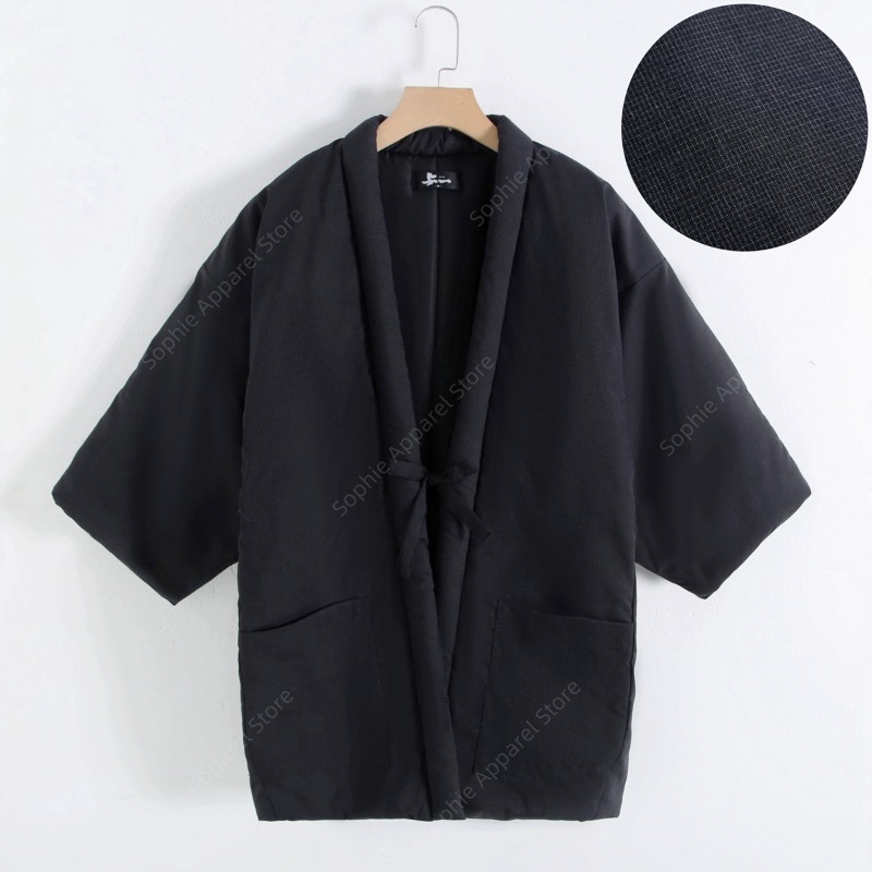 Haori Japanese Jacket - Winter Hanten Men Jacket Japanese Style