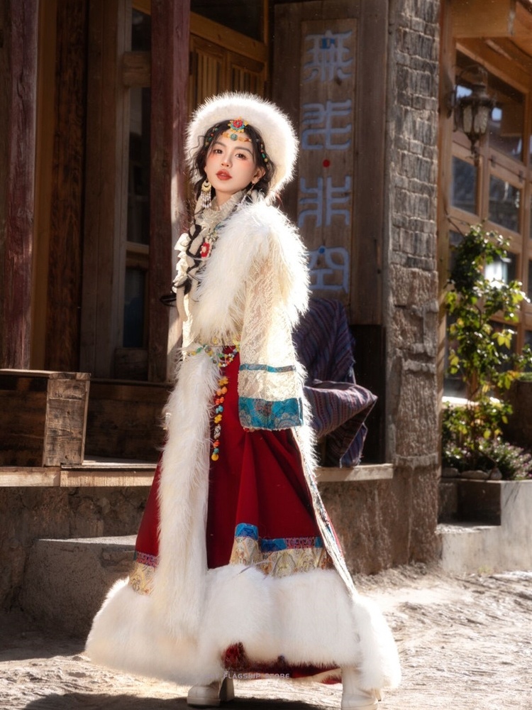 Tibetan Ethnic Women's New Sty - Ethnic Fashion Photography 评论和价格