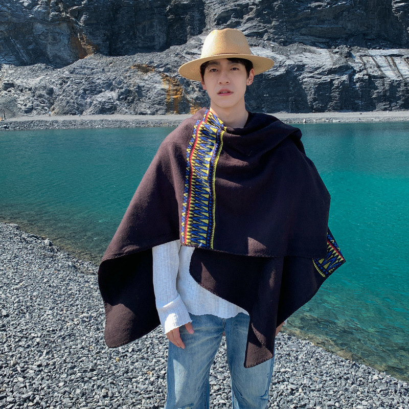 Men's Cape Desert Travel Ethni - Ethnic Fashion Photography 评论和价格