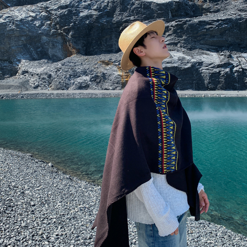 Men's Cape Desert Travel Ethni - Ethnic Fashion Photography 评论和价格