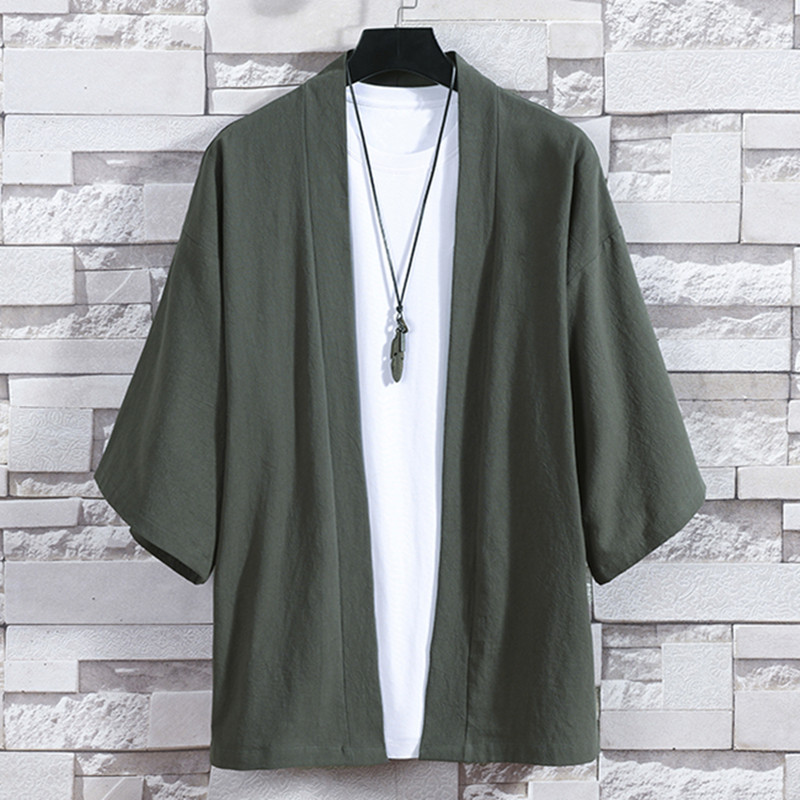 Men's Kimono Cardigan Japanese - Haori Japanese Jacket 评论和价格