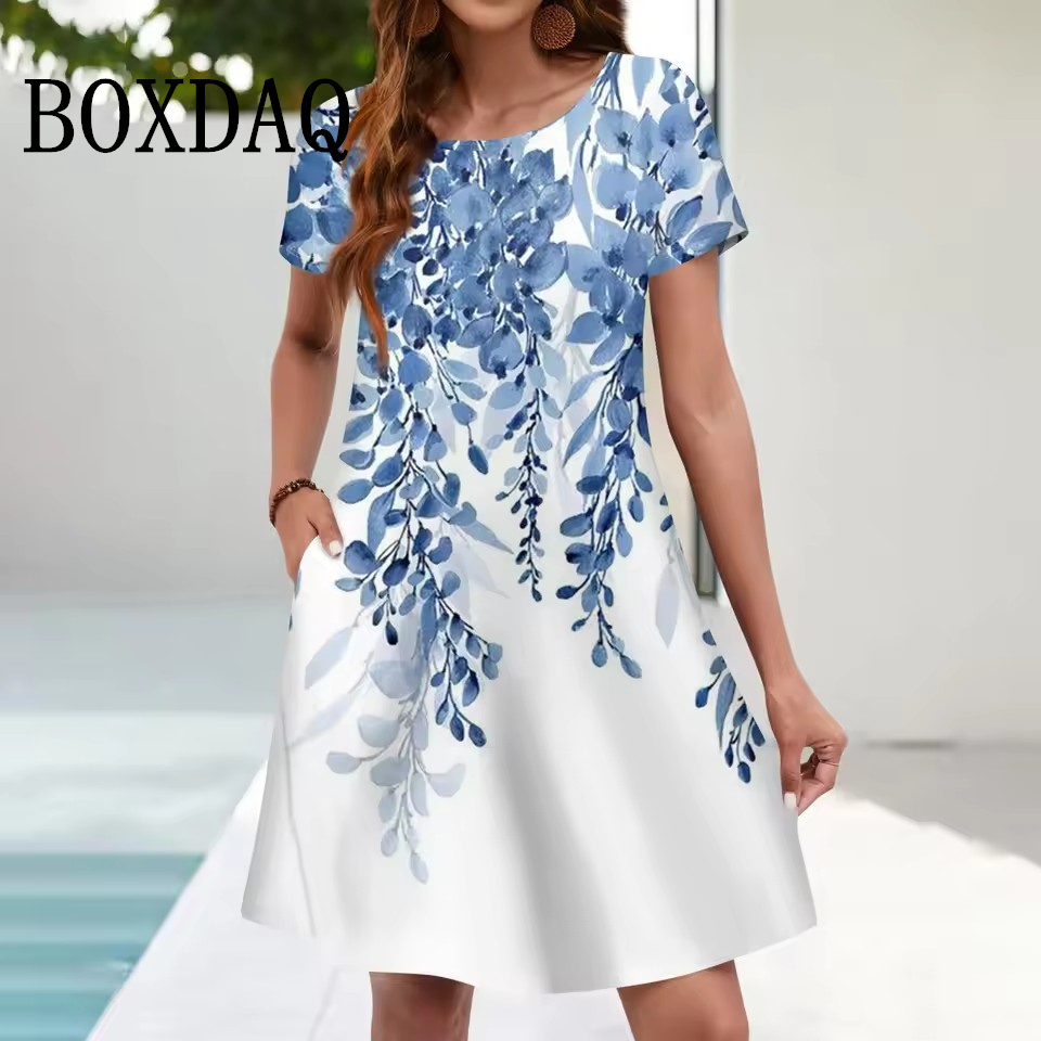 Women'S Casual Sundress Loose  - Ethnic Fashion Dress 评论和价格