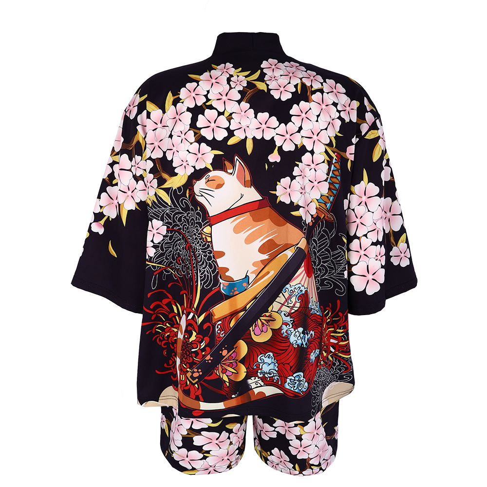 Japanese Cat Kimono Haori Card - Haori Japanese Jacket 评论和价格