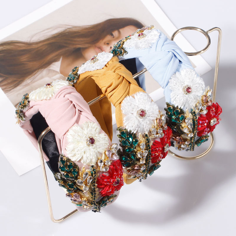 Embroideried Hairband Ethnic H - Go Ethnic Fashion 评论和价格