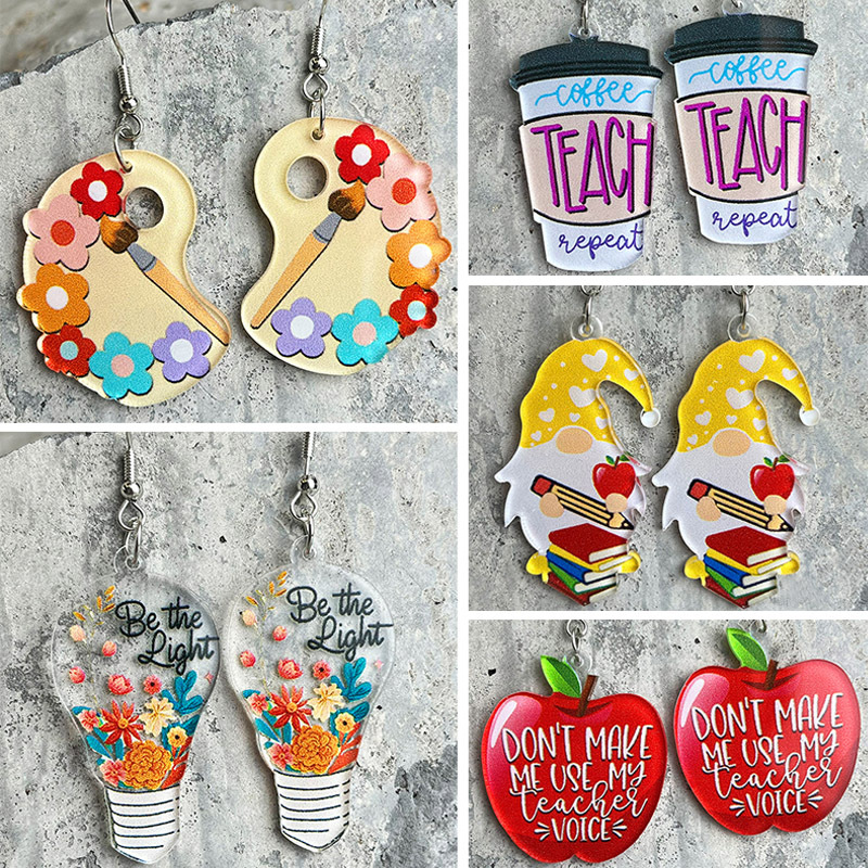 Teachers' Day Earrings Student - Ethnic Fashion Book 评论和价格
