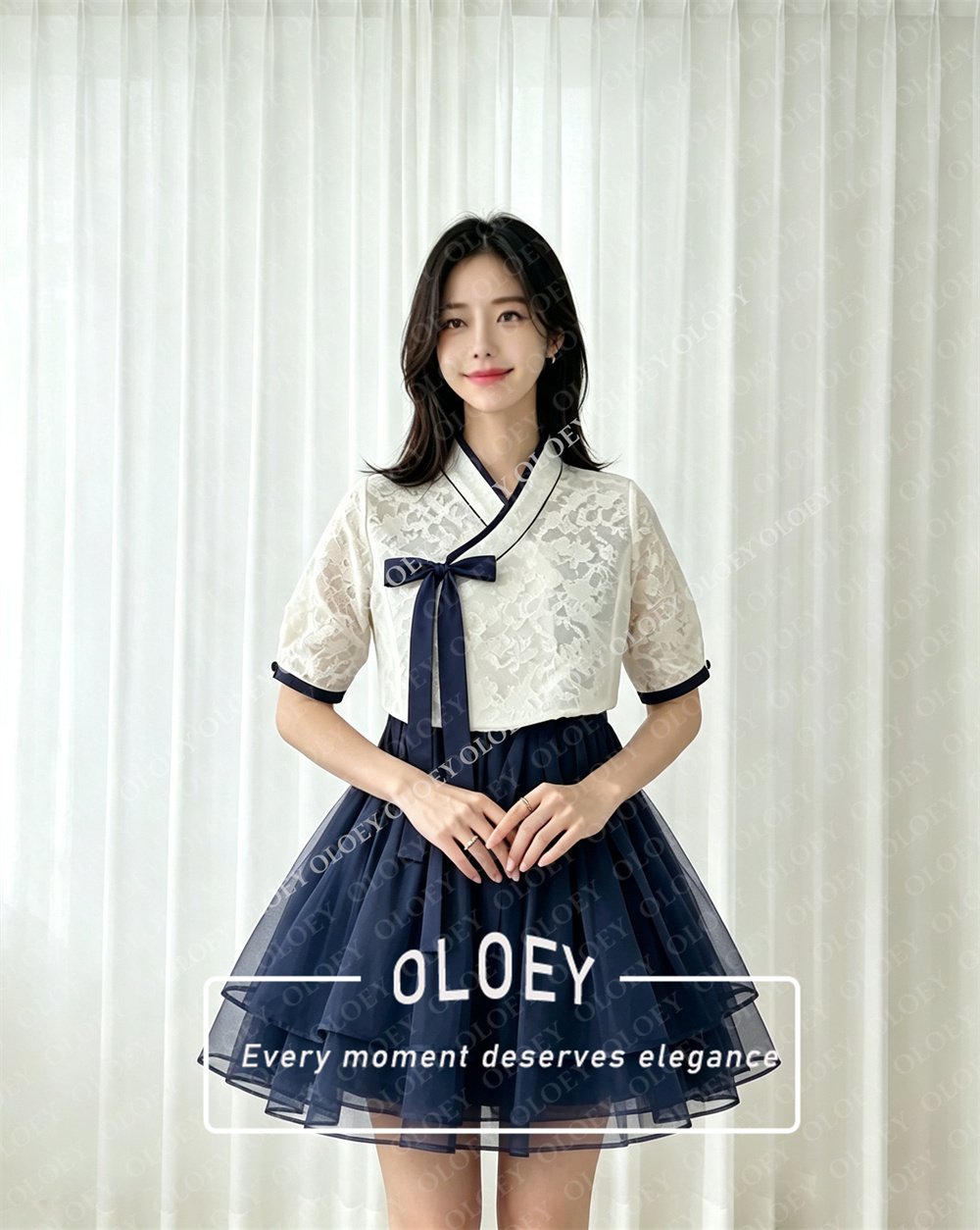 OLOEY Modern Black Short Conce - Hanbok Modern Set 评论和价格