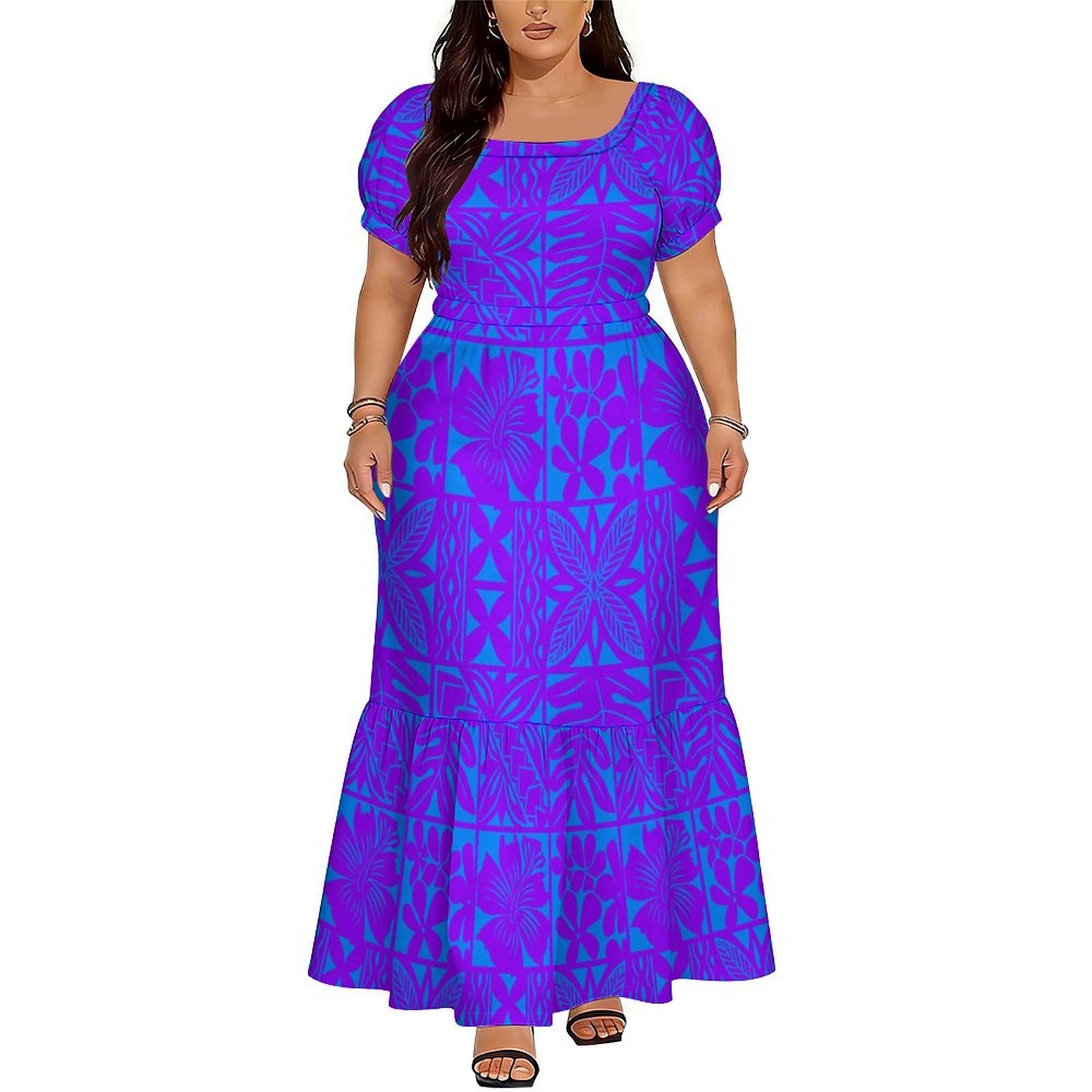 Hot-Selling Elegant V-Neck Lon - Ethnic Style Dresses 评论和价格
