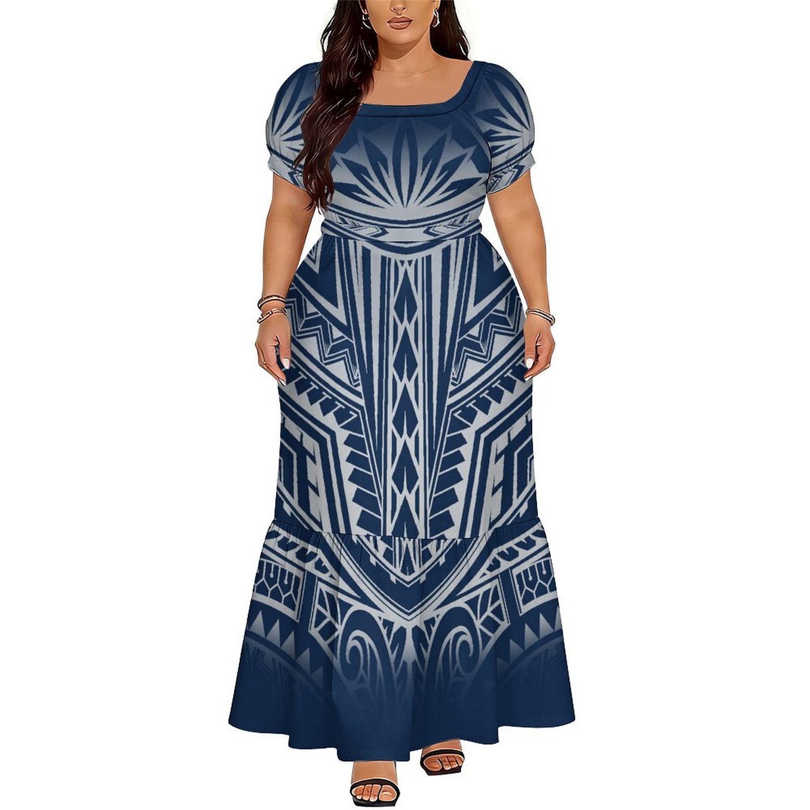 Hot-Selling Elegant V-Neck Lon - Ethnic Style Dresses 评论和价格