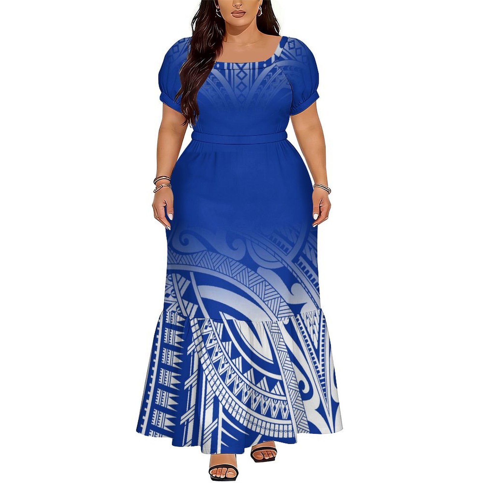Hot-Selling Elegant V-Neck Lon - Ethnic Style Dresses 评论和价格