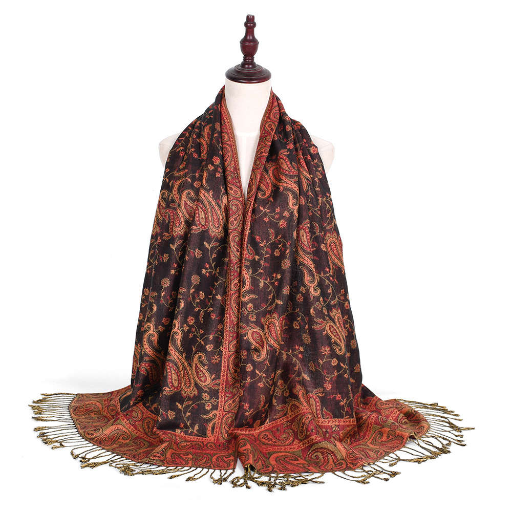 Pashmina Scarf Shawls Paisley  - Go Ethnic Fashion 评论和价格