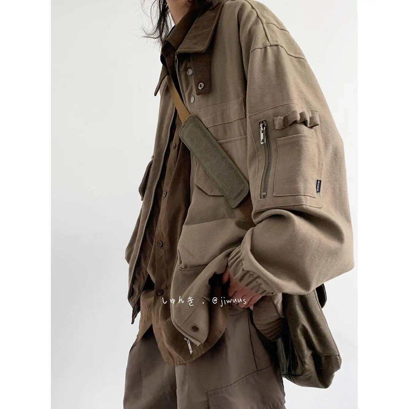 Man Jacket Spring Autumn Loose - Haori Japanese Jacket 评论和价格