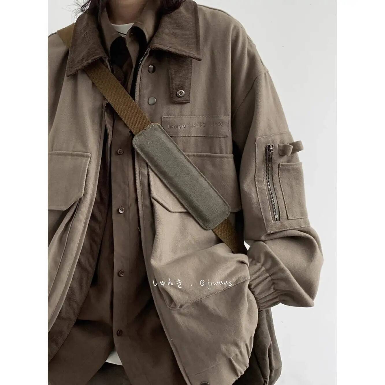 Man Jacket Spring Autumn Loose - Haori Japanese Jacket 评论和价格