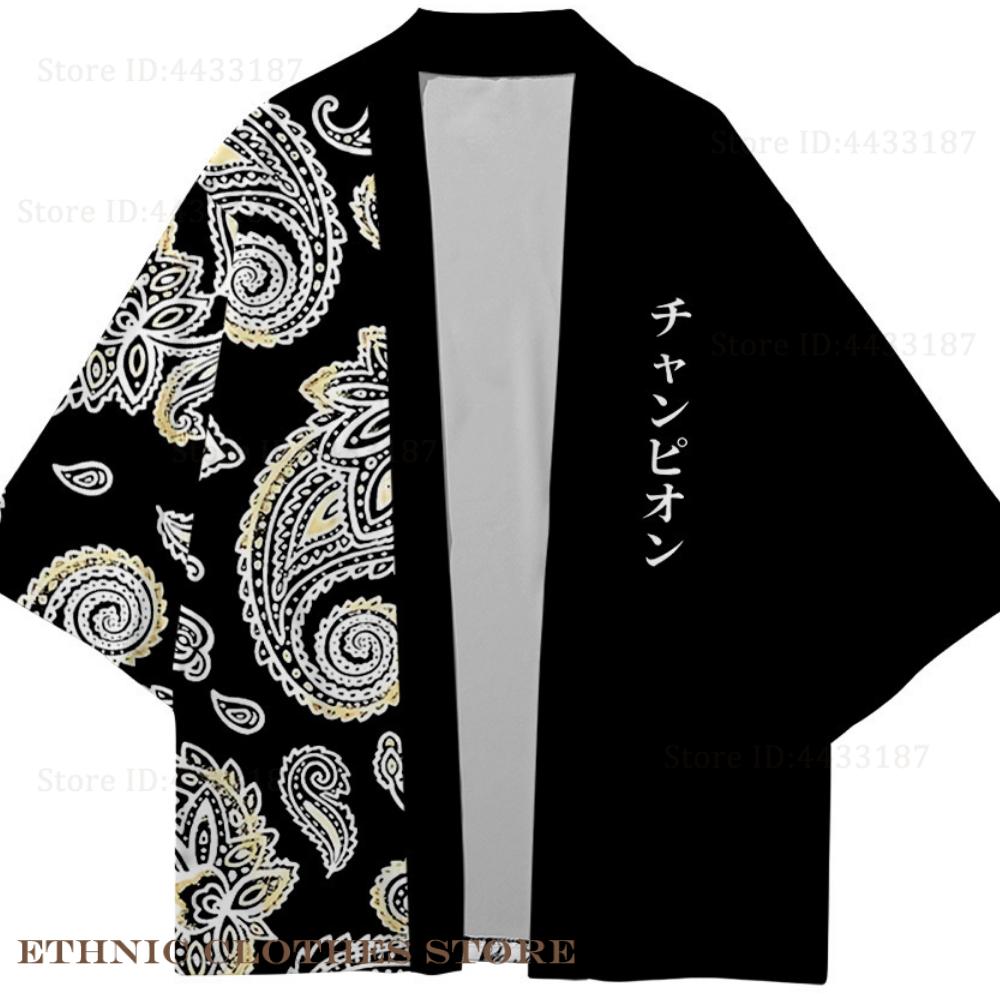 Plus Size 3XL 4XL 5XL Japanese - Haori Japanese Jacket 评论和价格
