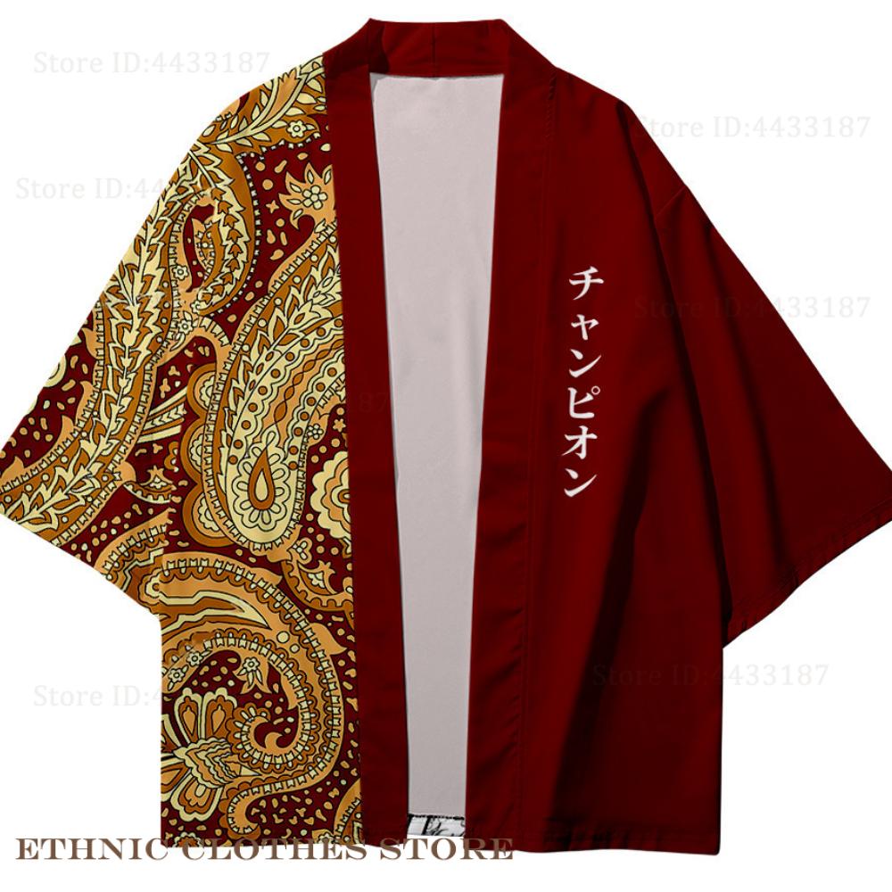 Plus Size 3XL 4XL 5XL Japanese - Haori Japanese Jacket 评论和价格
