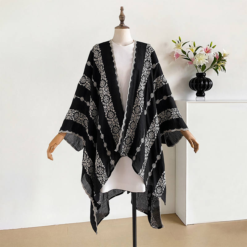 Retro Holiday Shawl Warm Flora - Ethnic Fashion Photography 评论和价格