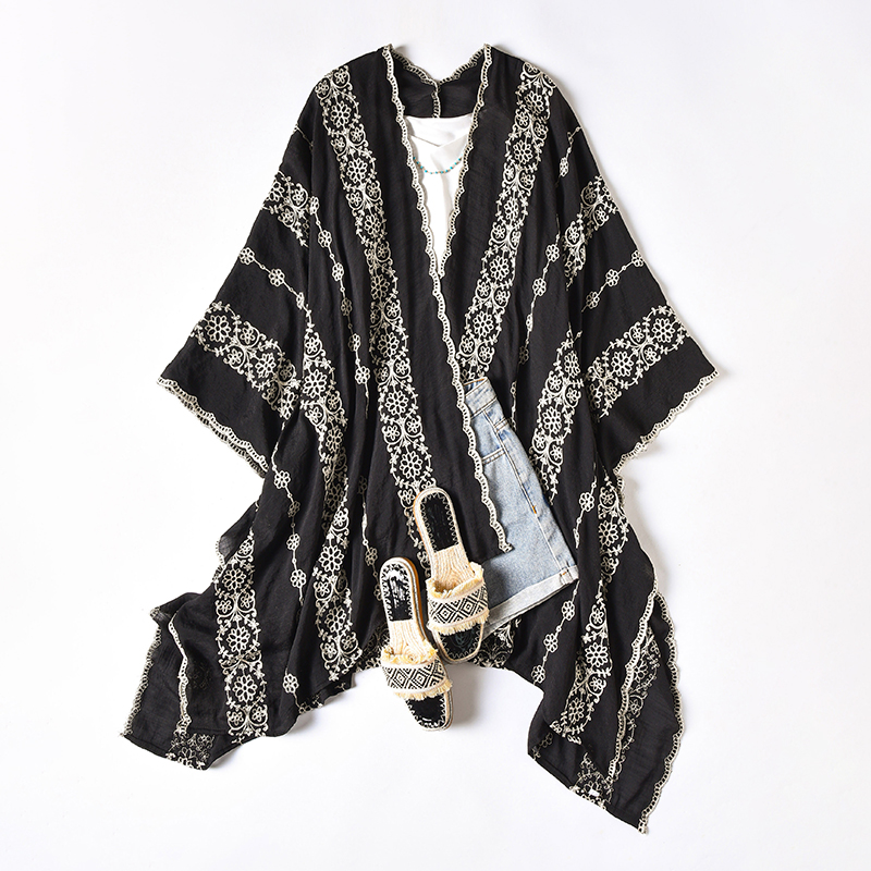 Retro Holiday Shawl Warm Flora - Ethnic Fashion Photography 评论和价格