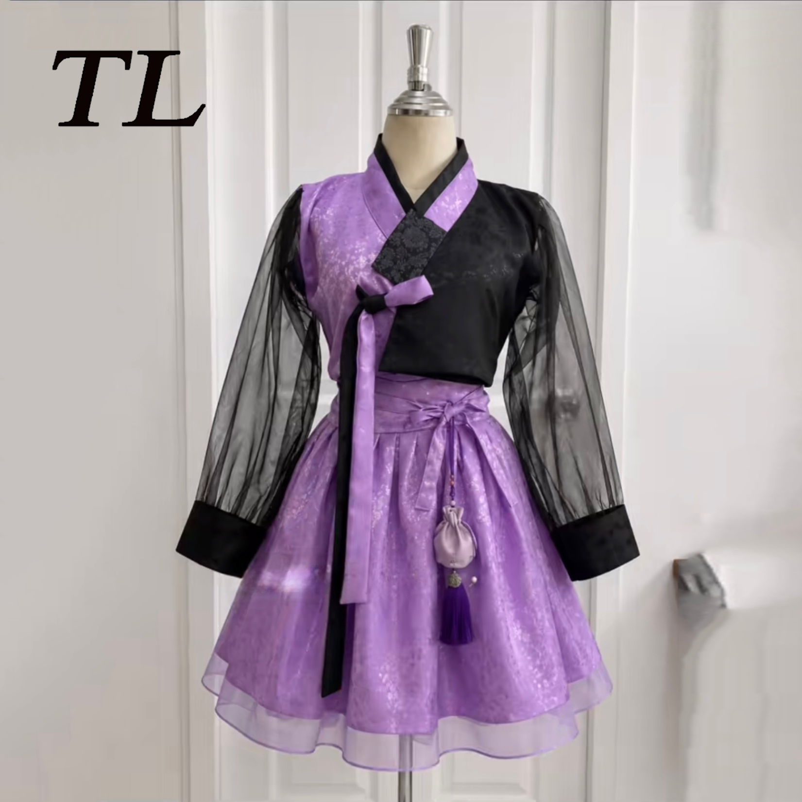 TL Concert Purple And Black Mo - Hanbok Modern Set 评论和价格