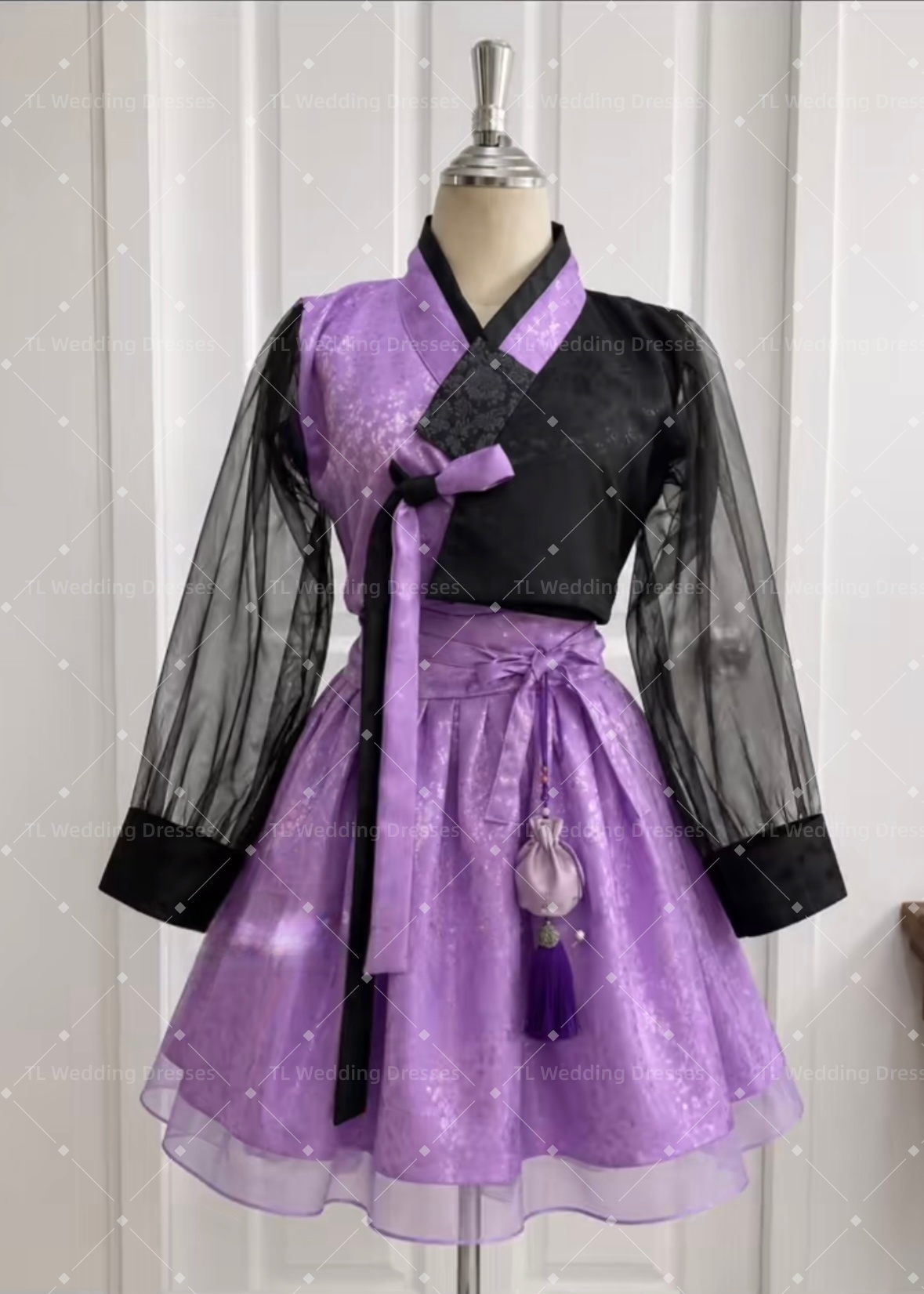 TL Concert Purple And Black Mo - Hanbok Modern Set 评论和价格
