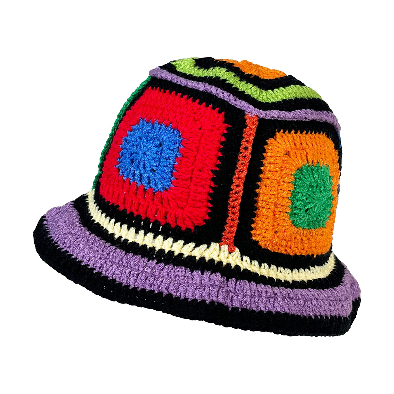 Purple-Edged Zuma Hat, Hand-Kn - Go Ethnic Fashion 评论和价格