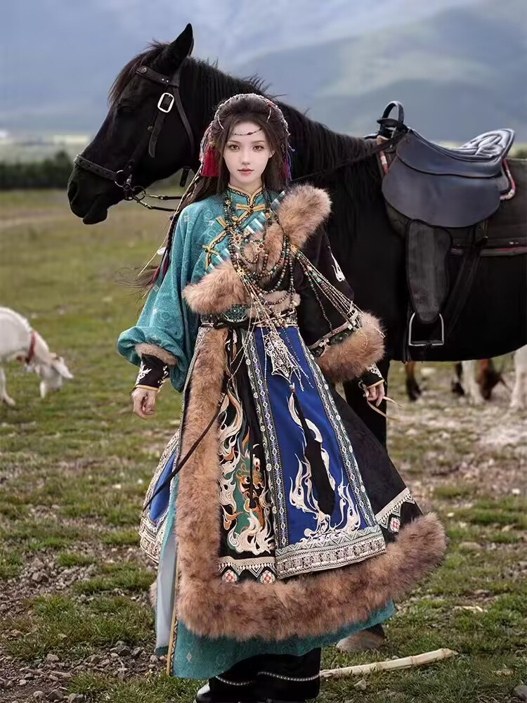 Tibetan Costume Women's New St - Ethnic Fashion Photography 评论和价格