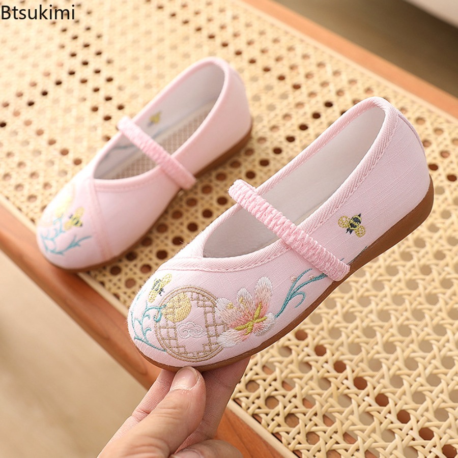 New Children Hanfu Flat Shoes  - Ethnic Style Dresses 评论和价格